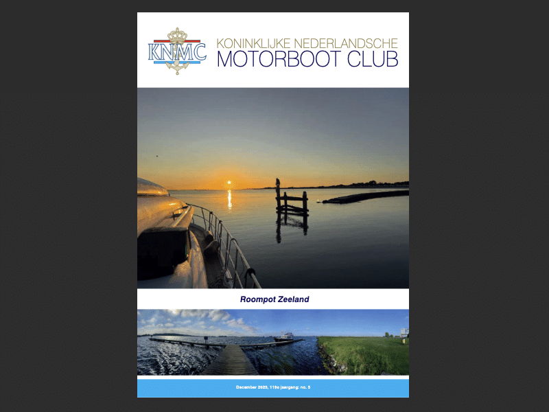 Cover van het KNMC Magazine waarin Seacruiser Yachts is uitgelicht
